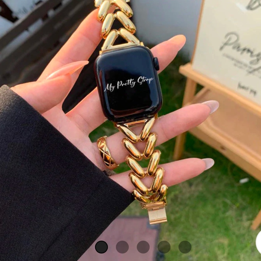 NEW My Pretty Strap Ariel Gold color Apple Watch Strap - watch band